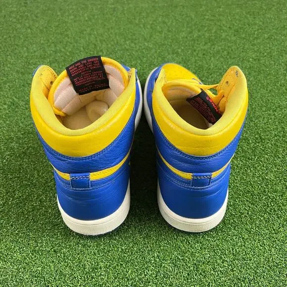 Nike Air Jordan 1 Retro High OG Reverse Laney Varsity Maize Sneakers 9.5 - Picture 4 of 5